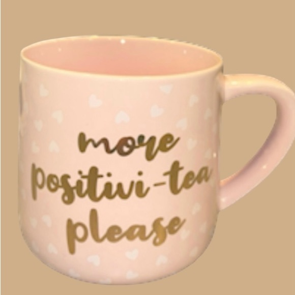 🩷INSPIRATIONAL MUG!! “MORE POSITIVI-TEA PLEASE” START YOUR DAY POSITIVE 🩷 - Picture 1 of 13